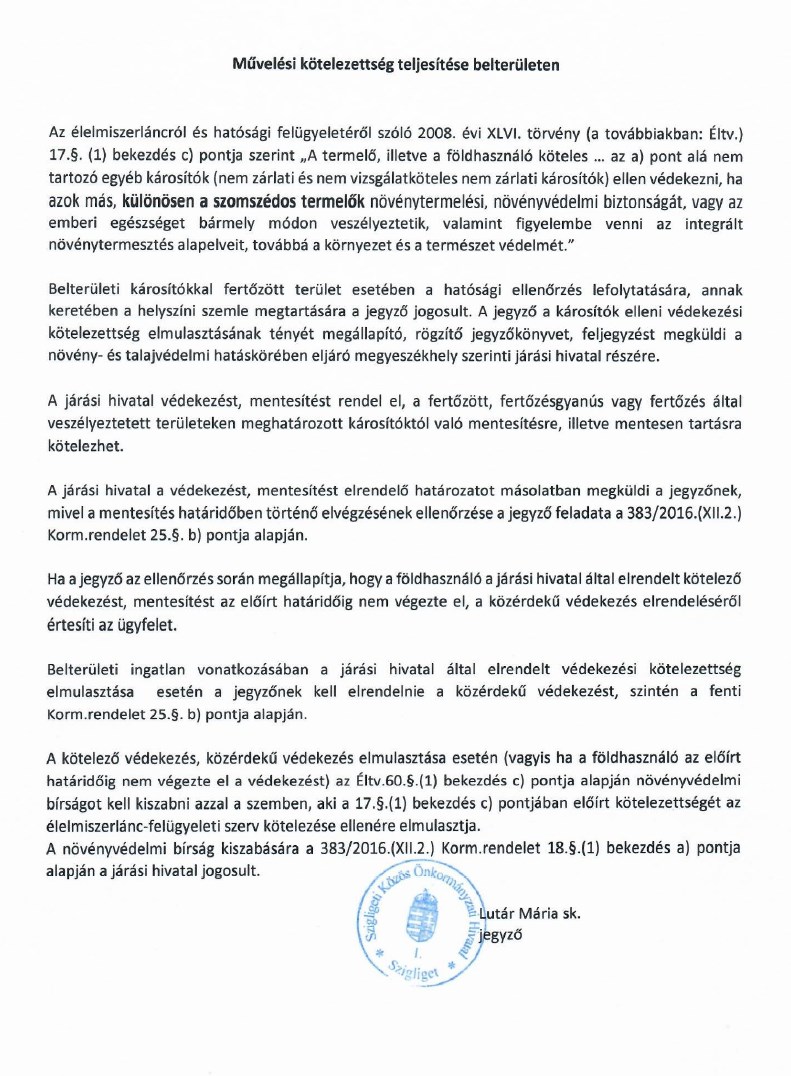 Muvelesi kotelezettseg teljesitese belteruleten